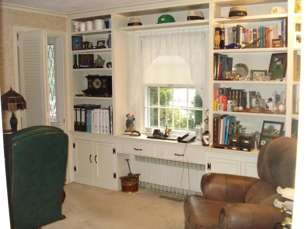 Before: Built-In Bookcase and Millwork Painting in Avon, CT